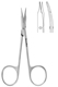 MeisterHand STEVENS Tenotomy Scissors, 4-1/2" (114mm), Curved, Long Blades, Blunt Points. MFID: MH18-1476