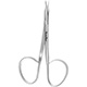 MeisterHand Eye Suture Scissors, 3-7/8" (98mm), Slightly Curved, Ribbon Type, Sharp. MFID: MH18-1653