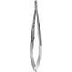 MeisterHand CASTROVIEJO Needle Holder, 5-5/8" (143mm), tungsten carbide, straight, smooth jaws, serrated handle w/lock. MFID: MH18-1828TC