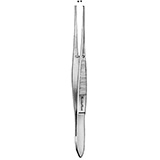 MeisterHand Iris Tissue Forceps, 4" (101mm), straight, 1 x 2 teeth. MFID: MH18-786