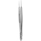 MeisterHand BONN Micro Suturing Forceps, 3-3/4" (95.5mm), tying platform, 1 x 2 teeth, 0.5mm wide at tip. MFID: MH18-836