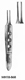 MeisterHand BISHOP-HARMON Dressing Forceps, 3-3/8" (86mm), standard, 1.0mm wide, 1 X 2 teeth. MFID: MH18-868