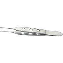 MeisterHand BISHOP-HARMON Dressing Forceps, 3-3/8" (86mm), standard, 1.0mm wide, 1 X 2 teeth. MFID: MH18-868