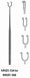 MeisterHand JOSEPH Double Hook, 6-1/4" (15.9 cm), two sharp prongs, 2 mm wide. MFID: MH21-154