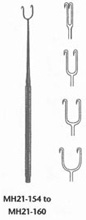 MeisterHand JOSEPH Double Hook, 6-1/4" (15.9 cm), two sharp prongs, 2 mm wide. MFID: MH21-154