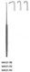 MeisterHand COTTLE Skin Hook, 5-1/2" (14 cm), small, deep curve, serrated handle. MFID: MH21-92