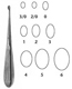 MeisterHand HIBBS SPRATT Spinal Fusion Curette, 9" (22.9 cm), oval cup, size 3/0. MFID: MH26-1627