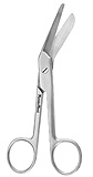 MeisterHand BRAUN Episiotomy Scissors, 8-1/2" (21.6 cm), angled to side, guarded lower blade. MFID: MH30-2195