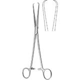 MeisterHand SCHROEDER Uterine Tenaculum Forceps, 10" (25.4 cm), round jaw. MFID: MH30-966