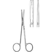 MeisterHand METZENBAUM-LAHEY Scissors, 5-3/4" (145mm), straight, blunt points. MFID: MH5-179