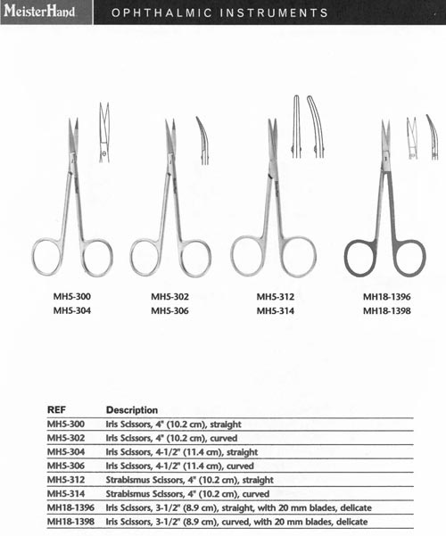 Curved Iris Scissors 125mm