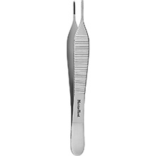 MeisterHand ADSON Dressing Forceps, 4-3/4" (120mm), delicate, straight, serrated. MFID: MH6-118
