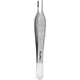 MeisterHand ADSON Dressing Forceps, 4-3/4" (120mm), cross serrated tips, Tungsten Carbide blades. MFID: MH6-118TC