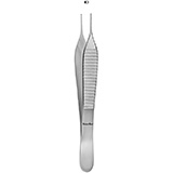 MeisterHand ADSON Tissue Forceps 1 X 2 teeth, 4-3/4" (120mm), delicate, straight. MFID: MH6-120