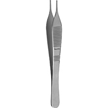 MeisterHand ADSON Tissue & Suture Forceps 1 X 2 teeth, 4-3/4" (120mm), tying platform. MFID: MH6-123