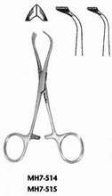 MeisterHand LORNA Non-Perforating Towel Forceps, 5-1/4" (13.3 cm). MFID: MH7-515