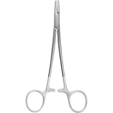 MeisterHand MAYO-HEGAR Needle Holder, 5-1/4" (132mm), Tungsten Carbide, serrated jaws, 3600 teeth per square inch. MFID: MH8-42TC