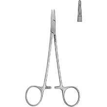 MeisterHand CRILE-WOOD Needle Holder, 5-7/8" (150mm), serrated jaws. MFID: MH8-50