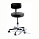 RITTER 275 Manual Screw Adjustable Physician Stool with back & Chrome Caster Base. MFID: 275-001