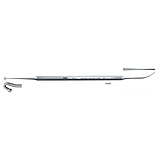 MILTEX VARADY Phlebectomy Extractor, 7" (180mm), Large Hook W/Ball Tip and Spatula, Double-Ended, 2.8mm Wide Hook and 1.9mm Wide Spatula. MFID: 10306