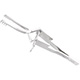 MILTEX Cross Action Retractor, 4" (100mm), sharp prongs. MFID: 11-14