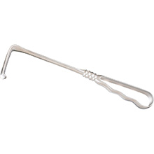 MILTEX RICHARDSON Retractor, 9-1/2" (24.1 cm), loop handle, 1" (2.5 cm) X 3/4" (1.9 cm). MFID: 11-246