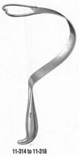 MILTEX HARRINGTON Retractor, 12" (30.5 cm), blade 2-1/2" (6.4 cm) wide. MFID: 11-314