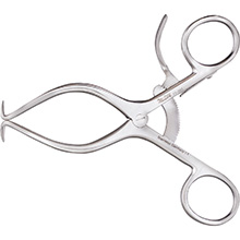 MILTEX Pediatric GELPI Retractor, 5-1/2" with grip lock. MFID: 11-365