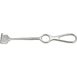 MILTEX VOLKMAN Retractor, 8-1/2" (216mm), 6 Prongs, Sharp, Ring Handle. MFID: 11-536