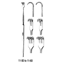 MILTEX Rigid Neck Rake Retractor, 6" (15.2 cm), 2 blunt prongs. MFID: 11-58