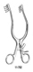 MILTEX ADSON Retractor, 7-1/2" (19.1 cm), sharp, 4 X 4 teeth 3/4" (1.9 cm) X 3/4" (1.9 cm), angled arms. MFID: 11-702