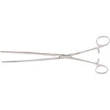 MILTEX KOCHER Forceps, 10-3/4" (272mm), Straight, Longitudinal Serrations. MFID: 16-120