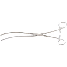 MILTEX KOCHER Forceps, 10-3/4" (272mm), Curved, Longitudinal Serrations. MFID: 16-122