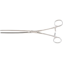 MILTEX SCUDDER Intestinal Forceps, 9-1/2" (24.1 cm), straight, solid smooth blades. MFID: 16-140