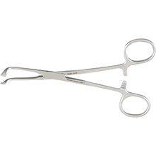 MILTEX ALLIS Tissue Forceps, 5-3/4" (146mm), 5 X 6 Teeth, Angular Jaws. MFID: 16-22