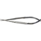 MILTEX Micro Surgery Needle Holder, with Round Handles, 0.75mm and 1.0mm Tips, 5-1/2" (140mm), Curved Jaw. MFID: 17-1000