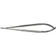 MILTEX Micro Surgery Needle Holders, round handles, 0.6 mm tips, 7-1/8" (18.1 cm), curved jaws. MFID: 17-1010