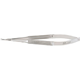 MILTEX Micro Surgery Scissors, Sharp Points, 5-3/4" (145mm) Curved, 10mm Blades, Round Handles. MFID: 17-2100