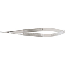 MILTEX Micro Surgery Scissors, Sharp Points, 5-3/4" (145mm) Curved, 10mm Blades, Round Handles. MFID: 17-2100