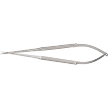 MILTEX Micro Surgery Scissors, sharp points, 7-1/8" (18.1 cm), straight, 6 mm blades, round handles. MFID: 17-2160