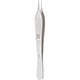 MILTEX Micro ADSON Tissue Forceps, 4-3/4" (121mm), Micro Jaw 0.5mm Wide, 1 X 2 Teeth. MFID: 17-2500