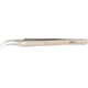 MILTEX SWISS Jeweler Style Forceps, 4-1/2" (115mm) Non-Magnetic Stainless Steel, Style 7, Fine Jaw, Curved. MFID: 17-307