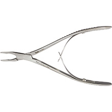 MILTEX Micro FRIEDMAN Rongeur, 5-1/2", straight, 1.3 mm wide jaws, very delicate. MFID: 17-4800