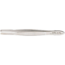 MILTEX DOUGLAS Cilia Forceps, 3-1/2" (89mm), 2.5mm Wide, with Fine Horizontal Serrations. MFID: 18-1106