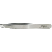 MILTEX Swiss Cilia and Suture Forceps, 3-3/4" (96mm), 2.8mm Wide Slanted Smooth Jaws. MFID: 18-1107
