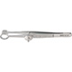 MILTEX AYER Chalazion Forceps, 3-5/8" (92mm), Fenestrated Jaw, Inside Ring Diameter 9mm, Solid Blade. MFID: 18-1170