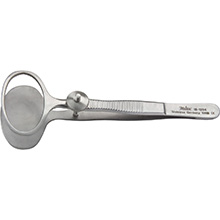 MILTEX DESMARRES Chalazion Forceps, 3-3/4" (95mm), Large Size, 17mm X 28mm Inside Diameter of Fenestrated Jaw. MFID: 18-1204