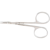 MILTEX BONN Miniature Iris Scissors, 3-1/2" (8.9 cm), curved, with 15 mm blades. MFID: 18-1394