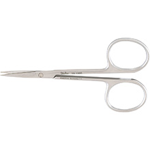 MILTEX Iris Scissors, 3-1/2" (8.9 cm), straight, with 20 mm blades, delicate. MFID: 18-1396