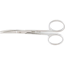 MILTEX KNAPP Iris Scissors, 4" (10.2 cm), curved, sharp/blunt points. MFID: 18-1426